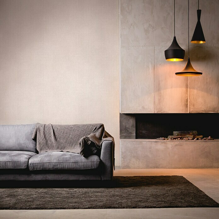 A.S. Création My Home My Spa Vliestapete (Weiß Metallic, Uni, 10,05 x 0,53 m) | BAUHAUS