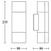 Steinel LED-Außenwandleuchte L 910 anthrazit (9,8 W, 8,5 x 8 x 23,5 cm, Anthrazit, IP44) | BAUHAUS