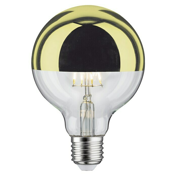 Paulmann LED-Leuchtmittel (E27, Warmweiß, Klar/Gold, G95, Glänzend)