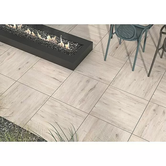 Terrassenfliese Garden Lightbrown 2.0 - 59,7 x 59,7 x 2 cm, Hellbraun, Matt - Stimmungsaufnahme
