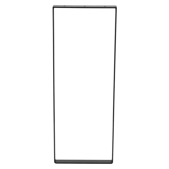 Möbelfuß Strong - L x B x H: 4 x 30 x 80 cm, Traglast: 250 kg, Stahl, Schwarz