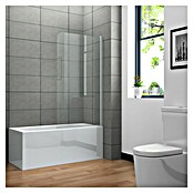 Paravan za kad Clear  (Š x V: 75 x 130 cm, 1 kos, Bele barve) | 3664 - Badewannenspritzschutz/Faltwand | DADB - Duschabtrennungen | DAD - Badausstattung | DA - Badausstattung/Bäderwelt | D - Sanitär | BAUHAUS