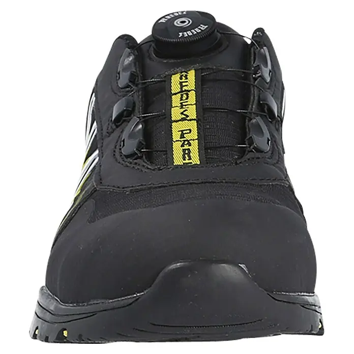 Paredes Zapato bajo de seguridad Jerez - 41, Clase de protección según EN ISO 20345: S3, Negro/Amarillo - Aquí está el zapato de seguridad Redespar. Es robusto y cómodo, ideal para la protección laboral. ¡Descúbrelo ahora!