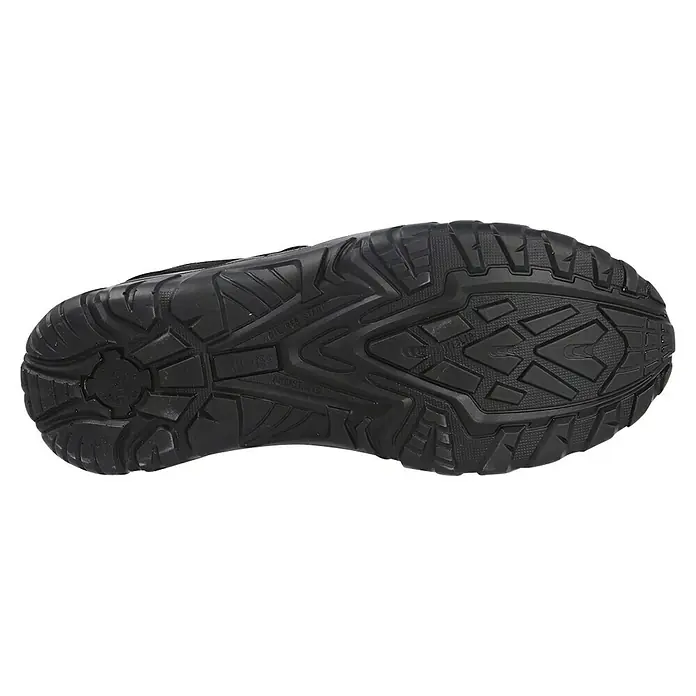 Paredes Zapato bajo de seguridad Rubidio - 46, Clase de protección según EN ISO 20345: S1P, Gris - Detalle de la suela robusta negra con un diseño antideslizante para un agarre seguro en cualquier superficie.