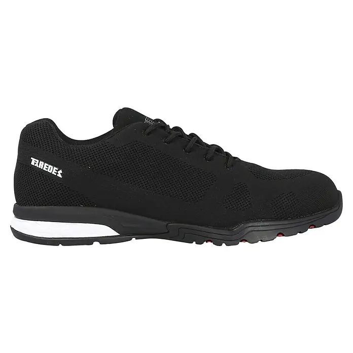 Paredes Zapato bajo de seguridad Cheste - 36, Clase de protección según EN ISO 20345: S1P, Negro/Blanco - Zapato de seguridad negro Paredes con parte superior transpirable y suela antideslizante para una protección y comodidad óptimas en el trabajo.