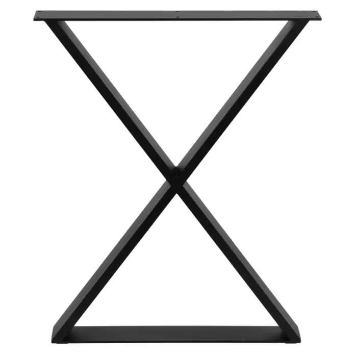 Tischgestell Strong - L x B x H: 58 x 8 x 71,2 cm, Traglast: 250 kg, Stahl, Schwarz