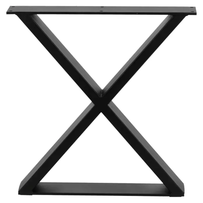 Tischgestell Strong - L x B x H: 38 x 8 x 38,2 cm, Traglast: 250 kg, Stahl, Schwarz
