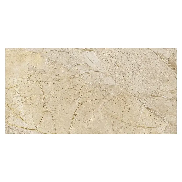 Feinsteinzeugfliese Side - 30 x 60 cm, Sand, Matt - Beigefarbene Marmorfliese mit natürlichen Maserungen und feinen Details für elegante Innenräume.