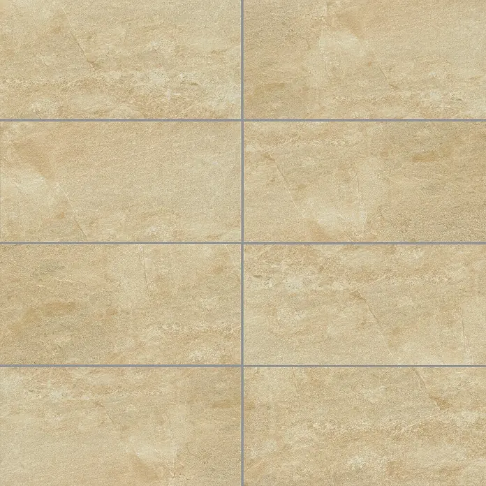 Feinsteinzeugfliese Jade Stone - 30 x 60 cm, Beige, Matt - Nahaufnahme von beigen Bodenfliesen, die ein nahtloses Muster für moderne Innenräume oder Renovierungsprojekte schaffen.