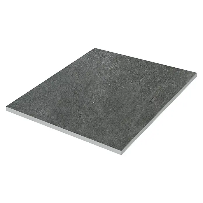 Feinsteinzeugfliese Manhattan Dark - 60 x 60 cm, Anthrazit, Matt - Graue Fliese mit leicht strukturiertem Finish, ideal für moderne Innenräume. Vielseitig und strapazierfähig, für Boden und Wand geeignet.