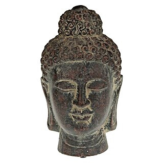 Buddhakopf (13 x 23 cm, Dunkelgrau)