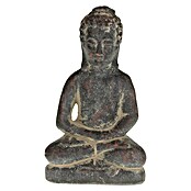 Buddha Sitzend (12 x 9 x 21 cm, Terracotta, Dunkelgrau) | BAUHAUS