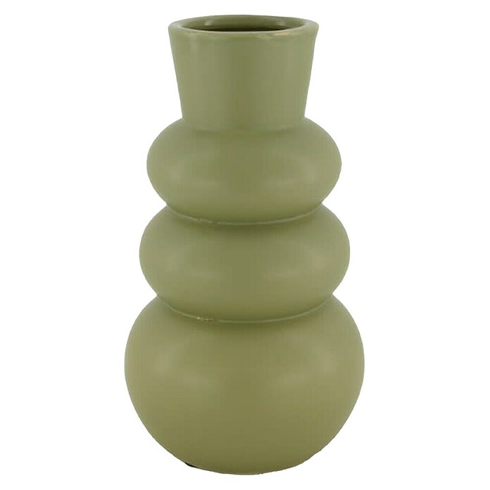 Vase (Ø x H: 15 x 25 cm, Keramik, Pastellgrün) | BAUHAUS