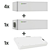 Growatt Batteriespeicher-Set (Leistungsaufnahme: 10,24 kW, Nennspannung: 51,2 V, 4 Stk.) | BAUHAUS