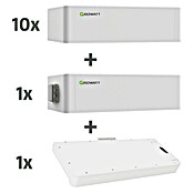 Growatt Batteriespeicher-Set (Leistungsaufnahme: 25,6 kW, Nennspannung: 51,2 V, 10 Stk.) | BAUHAUS