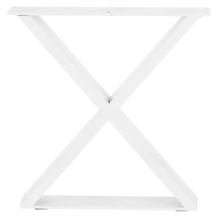 Tischgestell Strong - L x B x H: 38 x 8 x 38,2 cm, Traglast: 250 kg, Stahl, Weiß