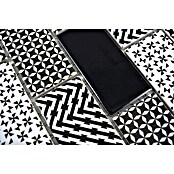 Mozaïektegel Subway SW MISTO B (28,3 x 29,1 cm, Wit/Zwart/Grijs, Glanzend)