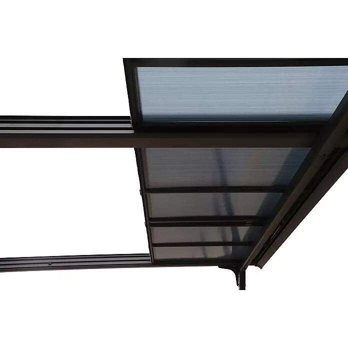 Sunfun Anstellpavillon Sera Cabrio XXL - B x T: 700 x 300 cm, Farbe Gestell: Anthrazit, Aluminium - Detailaufnahme