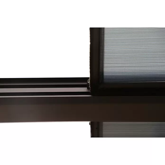 Sunfun Anstellpavillon Sera Cabrio XXL - B x T: 700 x 300 cm, Farbe Gestell: Anthrazit, Aluminium - Detailaufnahme