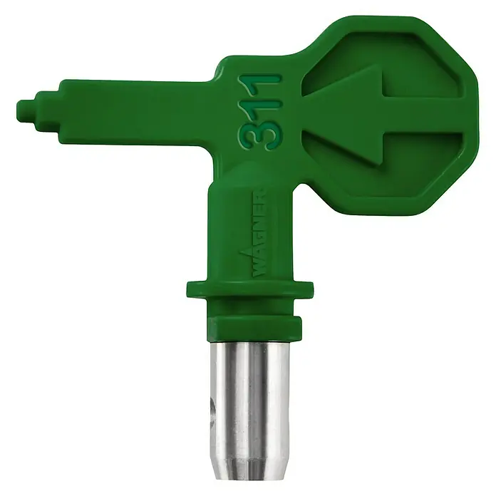 Wagner High Efficiency Airless Düse 311 - Passend für: Wagner HEA Farbsprühsystem Control Pro 250M/250R/350M/350R - Wagner 311 Düse: Grüne Spritzdüse für Farbspritzgeräte mit der Nummer 311 für präzises Auftragen. Optimal für verschiedene Projekte.