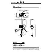 Tohatsu Außenbordmotor MFS 5 DDS (Leistung: 3,7 kW, Pinnengriff, Normalschaft, Seilzug)