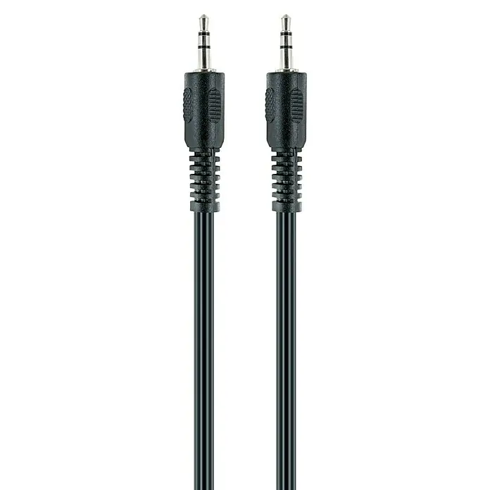 Schwaiger Audio-Kabel - 2 x Klinkenstecker 3,5 mm, Schwarz, Länge: 3 m - Schwarze Audiokabel mit 3,5-mm-Steckern für Audioübertragung mit robusten Steckverbindern und flexibler Kabelführung.