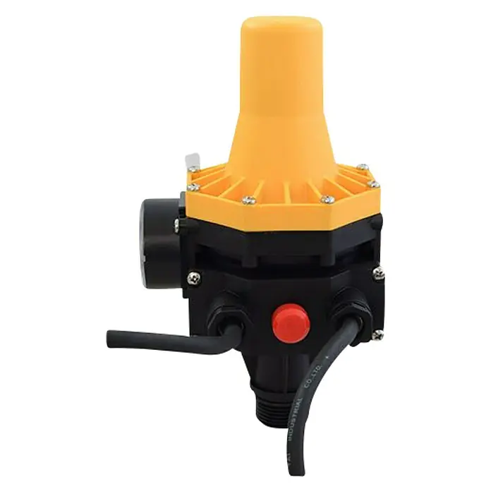 Espa Leader Presostato - Presión máxima: 10 bar - Presostato electrónico amarillo y negro para bomba de agua, ideal para un control fiable.