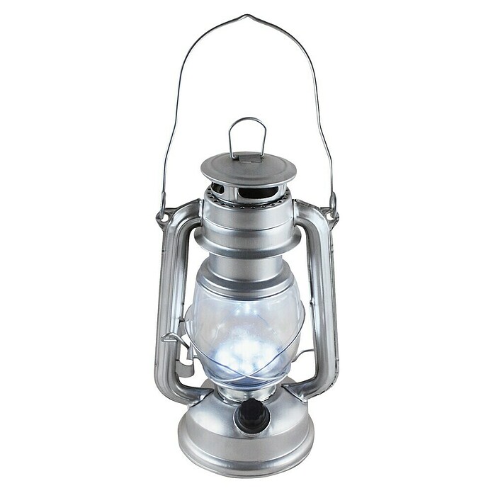 Lámpara de camping linterna Silver (12 x 15 x 24 cm) | BAUHAUS