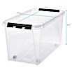 SmartStore Aufbewahrungsbox Classic (L x B x H: 72 x 40 x 39 cm, Kunststoff, Transparent)