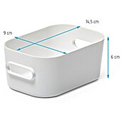 SmartStore Kutija za pohranu Compact (D x Š x V: 14,5 x 9 x 6 cm, Plastika, Bijelo)
