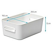 SmartStore Kutija za pohranu Compact (D x Š x V: 29,5 x 19,5 x 12 cm, Plastika, Bijelo)