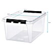 SmartStore Aufbewahrungsbox Classic (L x B x H: 50 x 39 x 26 cm, Kunststoff, Transparent)