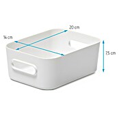 SmartStore Kutija za pohranu Compact (D x Š x V: 20 x 14 x 7,5 cm, Plastika, Bijelo)