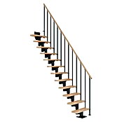 Dolle Mittelholmtreppe Dublin (Breite: 79 cm, Gerade, Anthrazitgrau, Farbe Stufen: Buche Natur, Geschosshöhe: 278 cm - 337 cm) | BAUHAUS