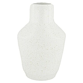 Vase (Ø x H: 14 x 22 cm, Keramik, Weiß)