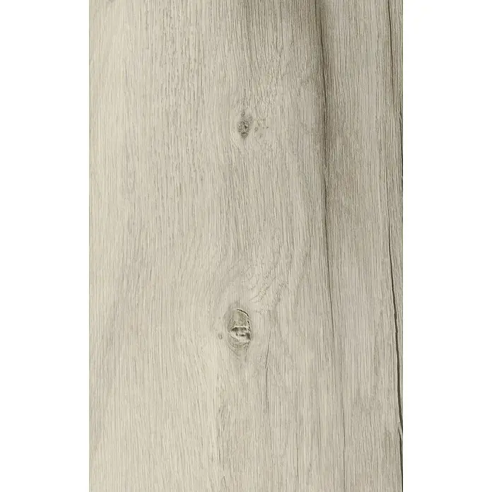 LOGOCLIC Designboden Element Flex - Eiche Alexia, Landhausdiele, 1.288 x 239 x 7 mm - Helles Holzmuster mit feiner Maserung und Astlöchern. Ideal für Möbel oder Fußböden mit natürlicher Optik und rustikalem Charme.