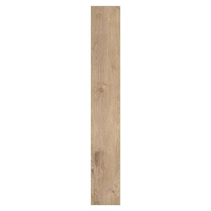 LOGOCLIC Designbodenmuster Element Flex Eiche Elbrusa - 297 x 239 x 7 mm, Landhausdiele - Ein einzelnes, elegantes Paneel mit einer hellen, holzähnlichen Oberfläche, die eine warme und natürliche Ästhetik vermittelt.