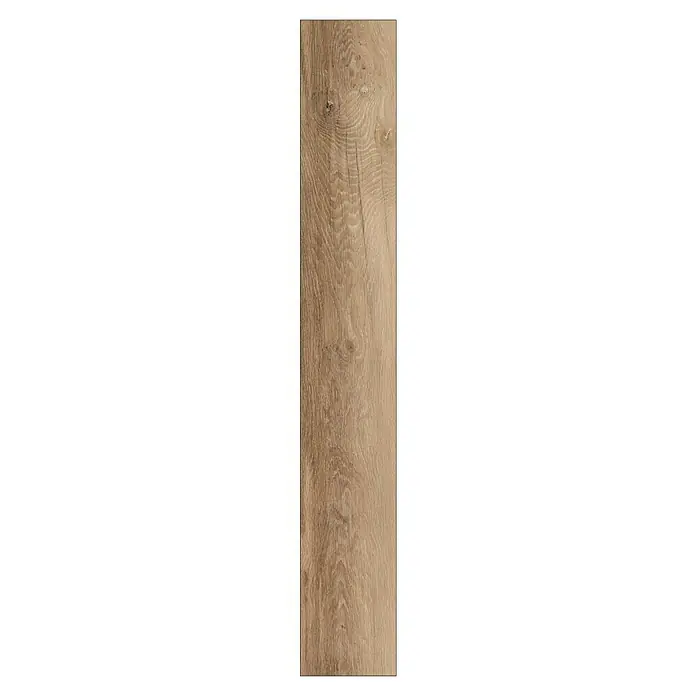 LOGOCLIC Designboden Element Flex - Eiche Baltia, Landhausdiele, 1.288 x 239 x 7 mm - Nahaufnahme einer Holzdiele mit natürlicher Maserung, ideal für Bodenbeläge und Möbeldesign.