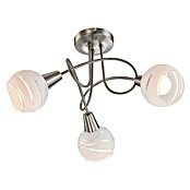 Globo Elliott Plafón LED (3 × 4 W, Blanco/Claro, Ø x Al: 39 x 24,5 cm, Blanco cálido)