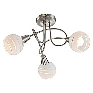 Globo Elliott Stropni reflektor (12 W, Bele barve/prozoren, nikelj mat barve, E14, 3 kos)