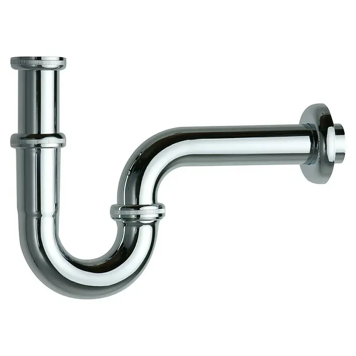 Admiral Waschtisch-Siphon - 1 ¼″, Verchromt - Glänzender Siphon aus Chrom. Der Siphon ist ein wesentlicher Bestandteil der Sanitärinstallation und sorgt für einen geruchsfreien Abfluss.