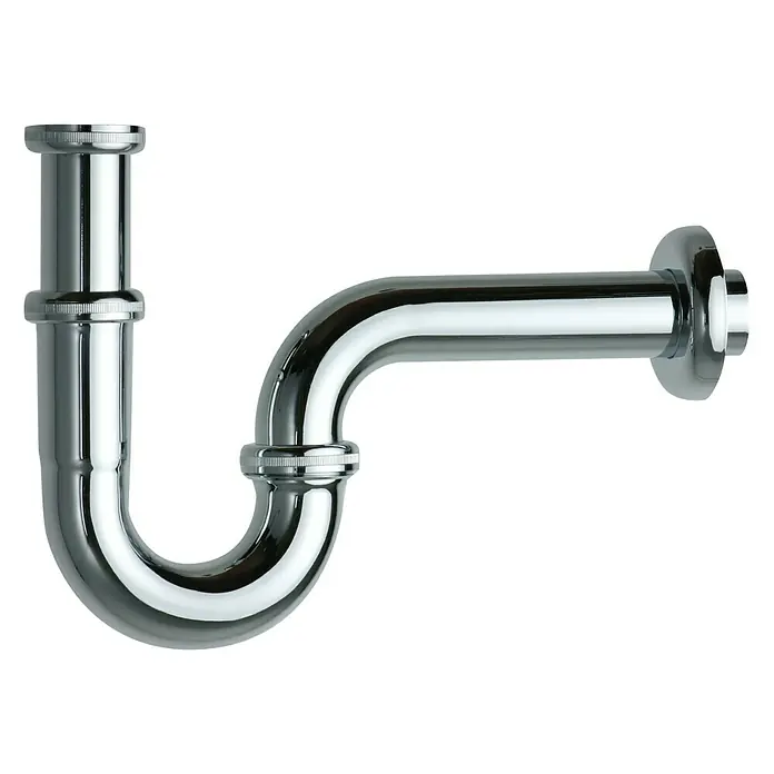Admiral Waschtisch-Siphon1 ¼″, Verchromt - Glänzender Siphon aus Chrom. Der Siphon ist ein wesentlicher Bestandteil der Sanitärinstallation und sorgt für einen geruchsfreien Abfluss.