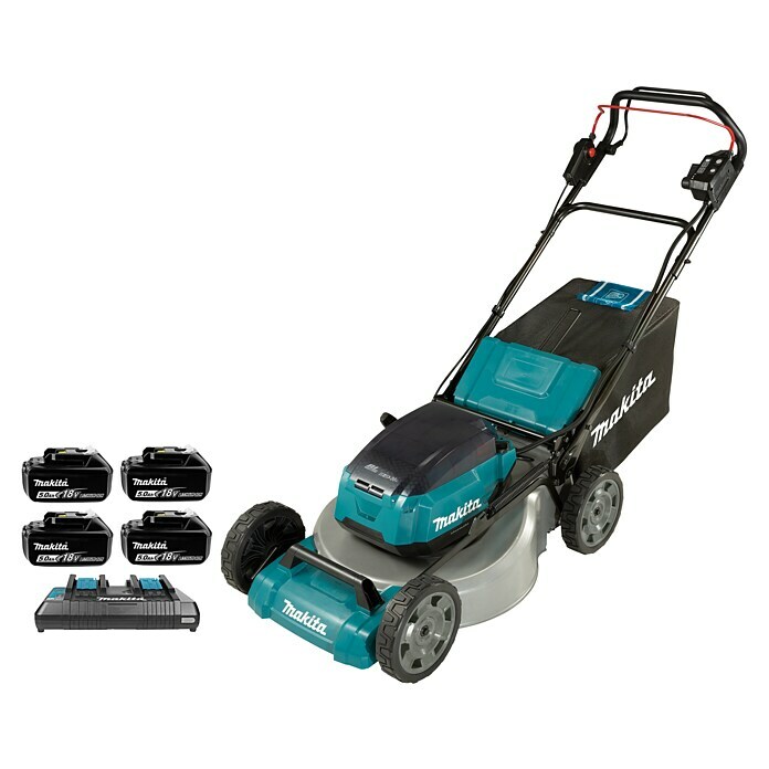 Makita LXT 18V Akku-Rasenmäher DLM465PT4 (36 V, 4 Akkus, 5 Ah, Schnittbreite: 46 cm) | BAUHAUS