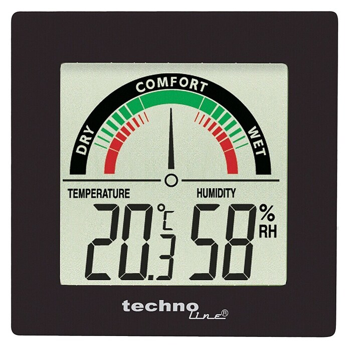 Thermo-Hygrometer (Digital, Breite: 88 mm)
