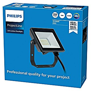 Philips Proyector LED Project Line (10 W, Negro, Blanco frío)