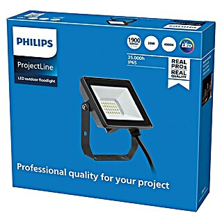 Philips Proyector LED Project Line (20 W, Negro, Blanco neutro)