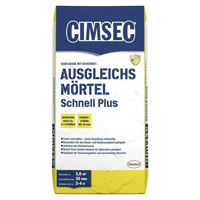 Cimsec Ausgleichsmörtel Schnell Plus (25 kg, Schichtdicke: 0 - 30 mm)