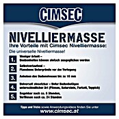 Cimsec Nivelliermasse (20 kg, Schichtdicke: 1 - 10 mm)