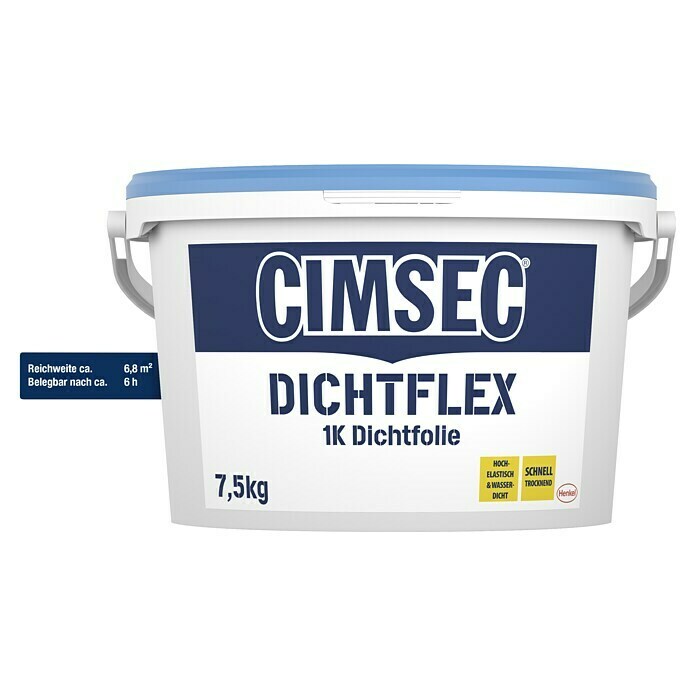 Cimsec Feuchtigkeitsabdichtung Dichtflex 1K Dichtfolie (7,5 kg)