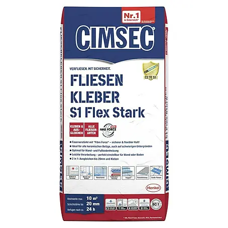 Cimsec Fliesenkleber S1 Flex Stark
